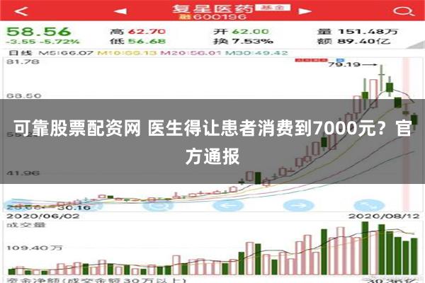 可靠股票配资网 医生得让患者消费到7000元？官方通报